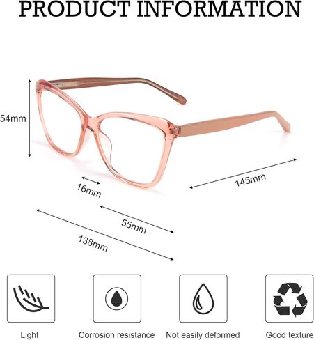 FEISEDY Blue Light Blocking Glasses Cat eye Eyeglasses Spring Hinge Computer Glasses for Unisex B4008 in Saudi Arabia