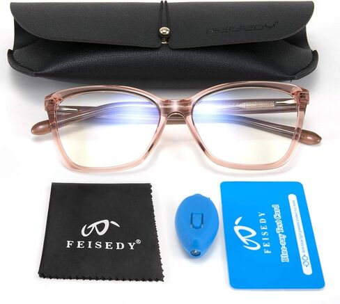 FEISEDY Blue Light Blocking Glasses Cat eye Eyeglasses Spring Hinge Computer Glasses for Unisex B4008 in Saudi Arabia