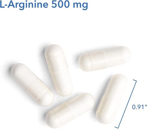 Allergy Research Group - L-Arginine 500 mg - Free Form Amino Acid, Blood Vessel - 250 Vegetarian Capsules in Saudi Arabia
