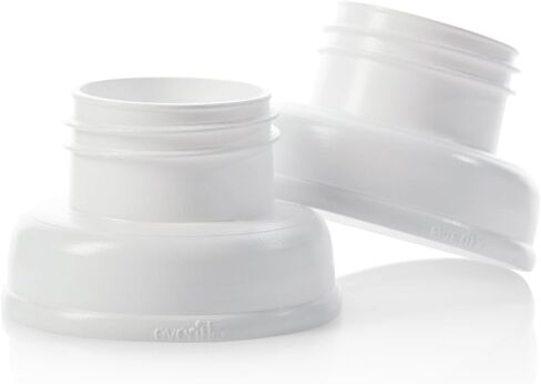 محول مضخة الثدي من إيفينفلو لتوازن زجاجة الأطفال ذات الرقبة العريضة (عبوة من قطعتين)، أبيض (5142112) in Kuwait