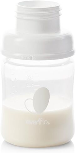 محول مضخة الثدي من إيفينفلو لتوازن زجاجة الأطفال ذات الرقبة العريضة (عبوة من قطعتين)، أبيض (5142112) in Kuwait