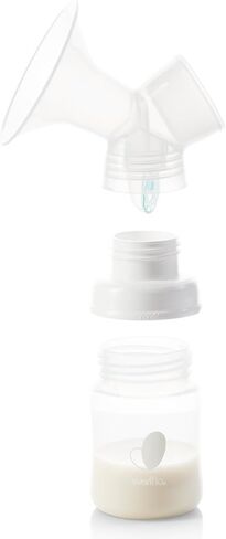 محول مضخة الثدي من إيفينفلو لتوازن زجاجة الأطفال ذات الرقبة العريضة (عبوة من قطعتين)، أبيض (5142112) in Kuwait