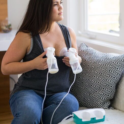 محول مضخة الثدي من إيفينفلو لتوازن زجاجة الأطفال ذات الرقبة العريضة (عبوة من قطعتين)، أبيض (5142112) in Kuwait