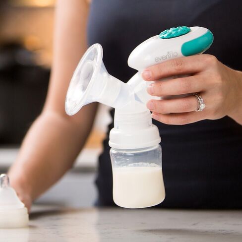 محول مضخة الثدي من إيفينفلو لتوازن زجاجة الأطفال ذات الرقبة العريضة (عبوة من قطعتين)، أبيض (5142112) in Kuwait