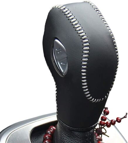 Black Genuine Leather Gear Shift Knob Cover for Ford Focus 2012-2018 / Ford Fiesta 2014-2019 / Fusion S Ford Fusion SE 2013-2016 /Ford Escape 2013-2019 /Ford C-Max 2013-2017 /Transit 2013-2020 in Saudi Arabia