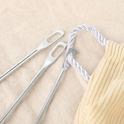 Qianyu 3Pcs Easy Drawstring Threader Tool Simple Pull Threading Drawstring Needle Quick Drawstring Replacement Needle Kit for Hoodies Jackets Sweatpants Swim Trunks Shorts Trousers Thicker Ropes in Saudi Arabia