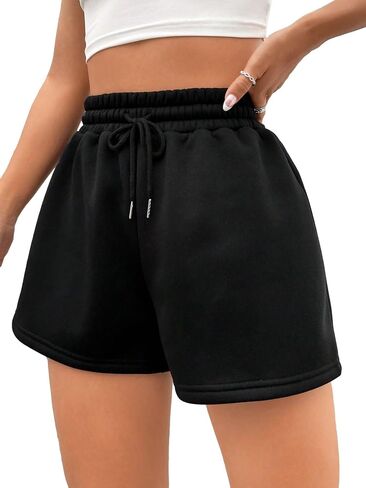 OYOANGLE Women's Drawstring Waist Track Shorts Workout Athletic Sweat Shorts Casual Lounge Shorts in Saudi Arabia