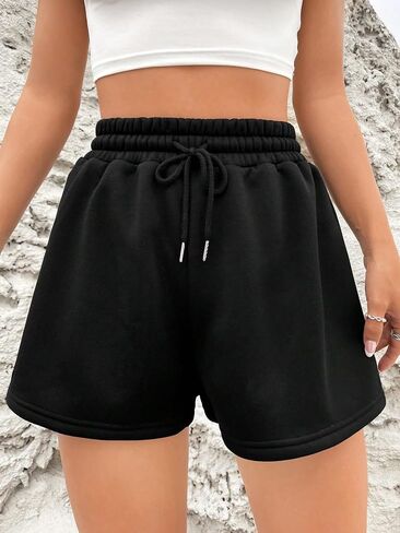 OYOANGLE Women's Drawstring Waist Track Shorts Workout Athletic Sweat Shorts Casual Lounge Shorts in Saudi Arabia