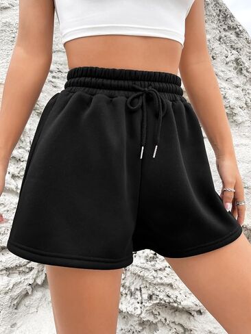 OYOANGLE Women's Drawstring Waist Track Shorts Workout Athletic Sweat Shorts Casual Lounge Shorts in Saudi Arabia