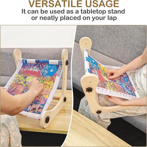 حامل تطريز قابل للتعديل - إطار تطريز ممتاز وحامل طوقي للغرز المتقاطعة للتطريز متعدد الاستخدامات - مثالي للغرز المتقاطعة والإبرة والخرز والتطريز والنسيج الصغير (30 سم) in Kuwait