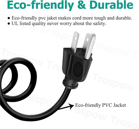 8.2ft Power Cord Replacement for ECOXGEAR EcoBoulder+ EcoBoulder EcoTrek Speaker 3 Prong Power Cord AC Cable in Saudi Arabia