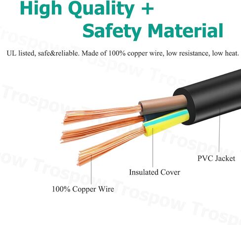 8.2ft Power Cord Replacement for ECOXGEAR EcoBoulder+ EcoBoulder EcoTrek Speaker 3 Prong Power Cord AC Cable in Saudi Arabia