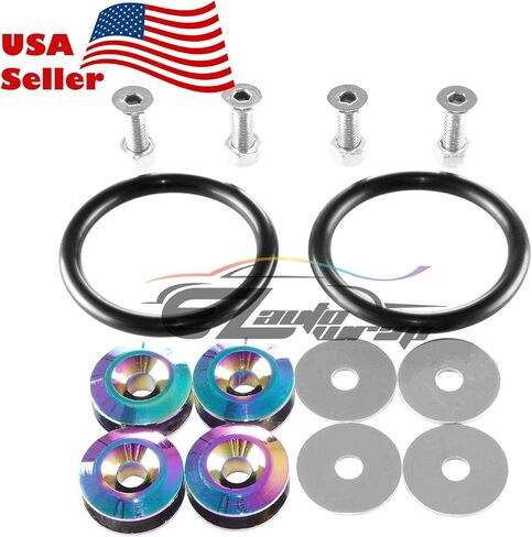 EZAUTO WRAP Blue Bumper Quick Release Fasteners for Car Bumpers Trunk Fender Hatch Lids Kit in Kuwait