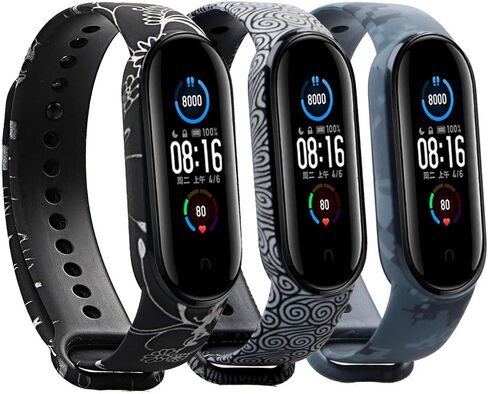 Compatible with Xiaomi Mi Band 6 Strap/Mi Band 5 Strap,Amazfit Band 5 Strap,Colorful Wristband Strap for Amazfit Band 5 Replacement Band in Saudi Arabia