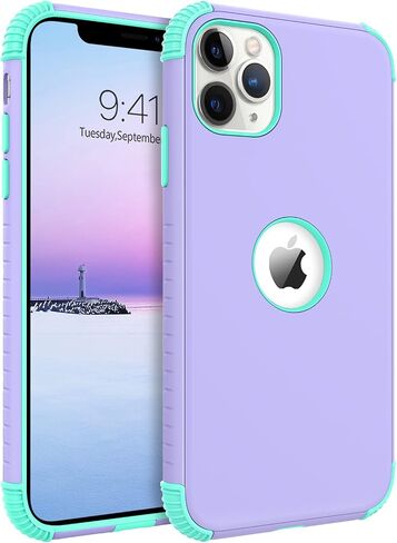 BENTOBEN for iPhone 11 Pro Max Cases, 2 in 1 Heavy Duty Rugged Hybrid Shockproof Hard PC Soft TPU Bumper Non-Slip Protective Girls Women Boy Men Phone Case Cover for iPhone 11 Pro Max 6.5" 2019, Black in Saudi Arabia