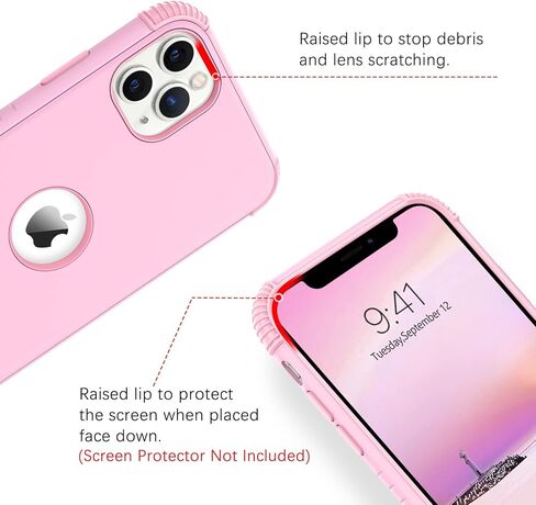 حافظة BENTOBEN iPhone 11 Pro Max، 2 في 1 رفيعة التحمل متينة هجينة مقاومة للصدمات ناعمة من البولي يوريثان الحراري الصلب الواقي للفتيات والنساء والأولاد والرجال لهاتف iPhone 11 Pro Max 6.5 بوصة 2019، أرجواني/أخضر in Kuwait