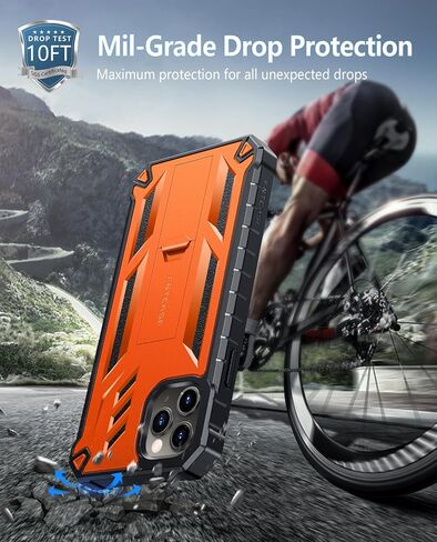 FNTCASE for iPhone 11 Pro Max Case with Built-in Screen Protector Black in Saudi Arabia