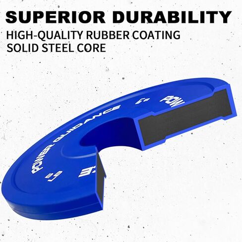 POWER GUIDANCE Change Plates Fractional Weight Plates, 2" Rubber Plates with Color Coded, Olympic Bumper Plates for Starting Strength Progressive Overload Training in Saudi Arabia