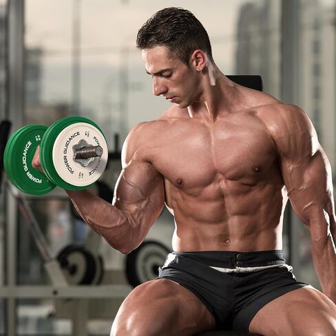 POWER GUIDANCE Change Plates Fractional Weight Plates, 2" Rubber Plates with Color Coded, Olympic Bumper Plates for Starting Strength Progressive Overload Training in Saudi Arabia