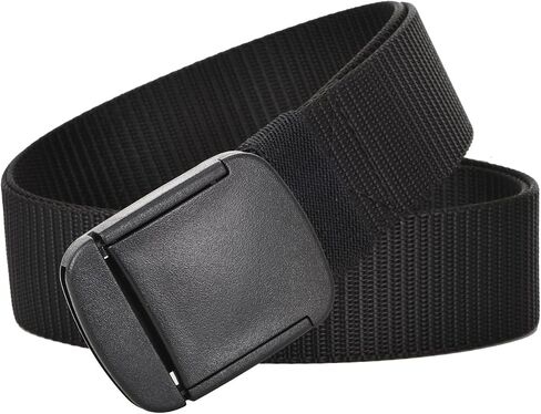 Men's Military Tactical Plastic Buckle Belt 1.5 Inch Nylon Web Belt No Holes Full Adjustable in Saudi Arabia