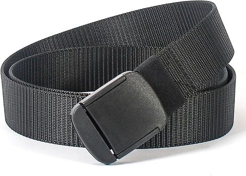 Men's Military Tactical Plastic Buckle Belt 1.5 Inch Nylon Web Belt No Holes Full Adjustable in Saudi Arabia