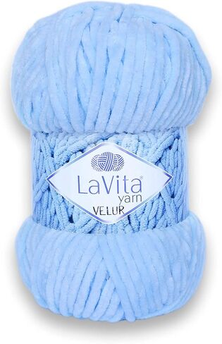 VELUR Hand Knitting Yarn, 5-Pieces Pack, 100% Micro Polyester Sports Yarn, 1 Ball 100 gr, 120 mt (7119) in Saudi Arabia