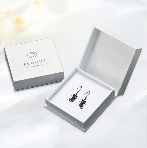 أقراط القطة السوداء للنساء من الفضة الاسترليني القطة السوداء مع الجناح أقراط متدلية على شكل قطة سوداء قوطية مجوهرات القطة هدايا لمحبي القطط للفتيات in Kuwait