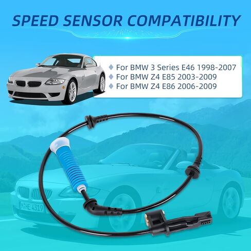 مستشعرات سرعة عجلة ABS الأمامية اليسرى لسيارات BMW 3 Series E46 Z4 E85 E86 - وحدة التحكم ABS 34526752681 in Kuwait