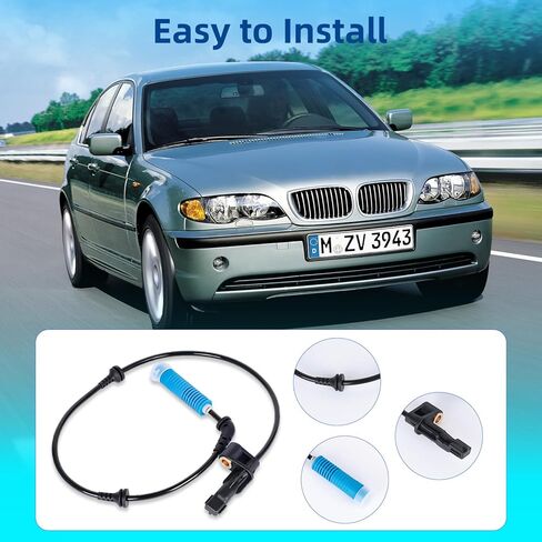 مستشعرات سرعة عجلة ABS الأمامية اليسرى لسيارات BMW 3 Series E46 Z4 E85 E86 - وحدة التحكم ABS 34526752681 in Kuwait