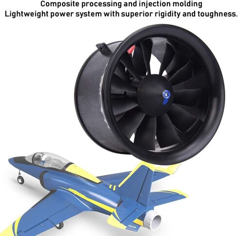Life EDF 64mm 11-Blade Fan Propeller Tube with Brushless Motor for RC Remote Control Model Aircraft/Drone Accessories in Saudi Arabia