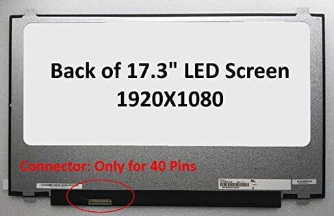 Generic New 17.3" Screen compatibe with N173HHE-G32 1920X1080 LED Replacement fit N173HHE-G32, N173HCE-E31,LP173WF4-SPF1, LTN173HL01 in Saudi Arabia