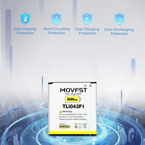 بطارية بديلة TLi043F1 لجهاز Alcatel Linkzone 2 Wi-Fi Hotspot، بطارية قابلة لإعادة الشحن بسعة 4500 مللي أمبير MW43TM21 in Kuwait