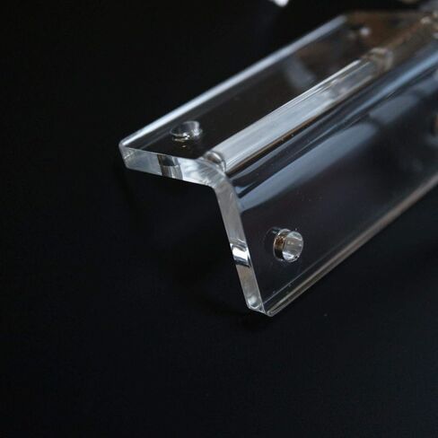 4 x V2, 5mm thickness, Angled L Brackets, Polished Clear Transparent Acrylic + 20x M5 Bolts, Clear Right Angle Bracket, Corner in Saudi Arabia