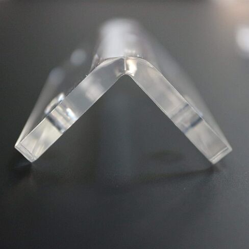 4 x V2, 5mm thickness, Angled L Brackets, Polished Clear Transparent Acrylic + 20x M5 Bolts, Clear Right Angle Bracket, Corner in Saudi Arabia