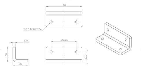 4 x V2, 5mm thickness, Angled L Brackets, Polished Clear Transparent Acrylic + 20x M5 Bolts, Clear Right Angle Bracket, Corner in Saudi Arabia