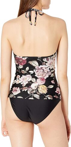 RACHEL Rachel Roy Women's Standard Strap with Circle Ring Halter Tankini Top in Saudi Arabia