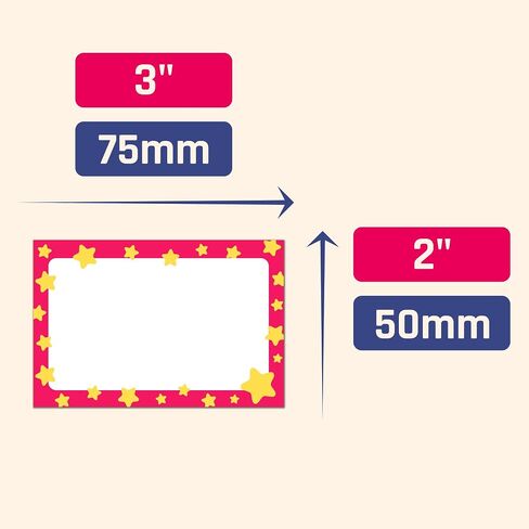 200 Pieces - Name Tags for Kids, Fun Party Classroom Name Tag Stickers Labels - 10 Colors in Saudi Arabia