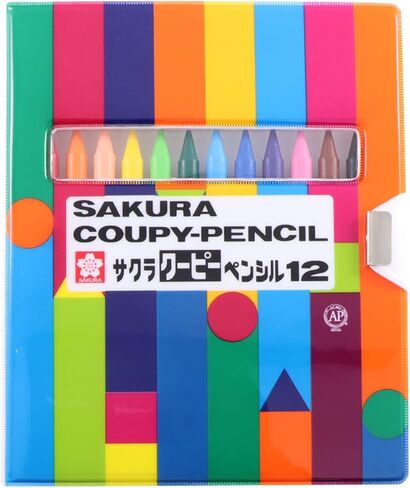 1 X Sakura Coupy Pencil 12 Colors Soft Case FY12-R1 in Saudi Arabia