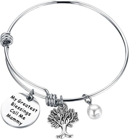 CHOORO Mothers Day Gift My Greatest Blessings Call Me Mammy Bracelet Mammy Birthday Gift Grandmother Gift in Saudi Arabia