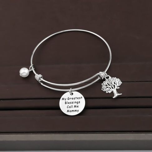 CHOORO Mothers Day Gift My Greatest Blessings Call Me Mammy Bracelet Mammy Birthday Gift Grandmother Gift in Saudi Arabia