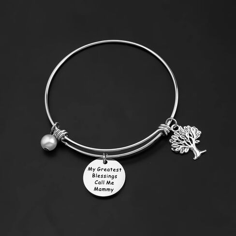 CHOORO Mothers Day Gift My Greatest Blessings Call Me Mammy Bracelet Mammy Birthday Gift Grandmother Gift in Saudi Arabia