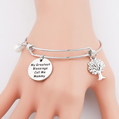 CHOORO Mothers Day Gift My Greatest Blessings Call Me Mammy Bracelet Mammy Birthday Gift Grandmother Gift in Saudi Arabia