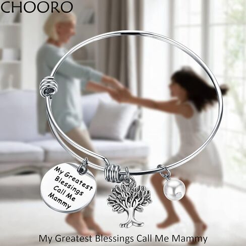 CHOORO Mothers Day Gift My Greatest Blessings Call Me Mammy Bracelet Mammy Birthday Gift Grandmother Gift in Saudi Arabia