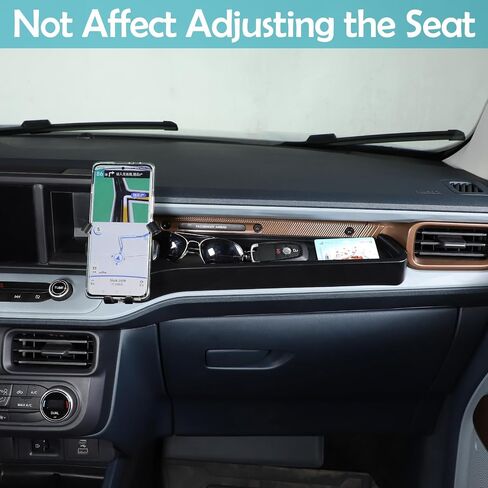 Dashboard Storage Box Fit for Ford Maverick 2022, ABS Dash Panel Tray Organizer, Dash Tray Phone Holder Mount with Storage Box, Dash Center Console Table Storage Tray (Type B) in Saudi Arabia