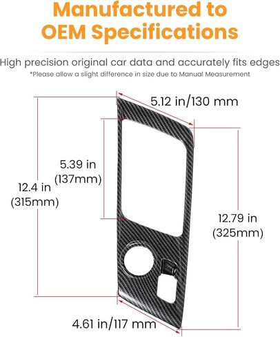 Carbon Fiber Look Control Gears Panel Protective Cover For Chevrolet Corvette C7 Z06 Z51 ZR1 Stingray Grand Sport 2014 2015 2016 2017 2018 2019 Interior Accessories Shift Box Trim Manual Gear (Black) in Saudi Arabia