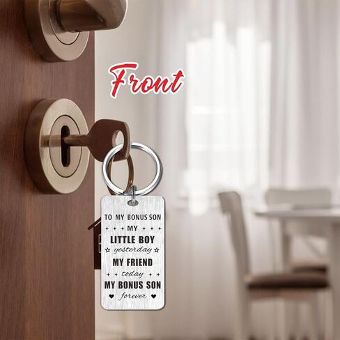 هدايا عيد الميلاد الإضافية لسلسلة مفاتيح الابن - إلى هدايا ابني من زوجة الأب - هدية عيد ميلاد زفاف ابن الخطوة - هدية التخرج والعودة إلى المدرسة في عيد الحب in Kuwait
