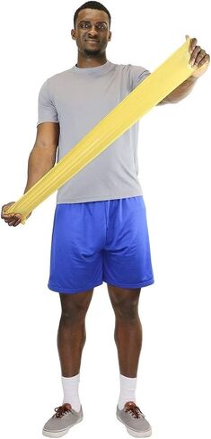 CanDo Fabrication CanDo Exercise Band, 5-Foot Singles, 30-Piece Dispenser in Saudi Arabia