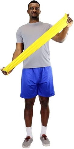 CanDo Fabrication CanDo Exercise Band, 5-Foot Singles, 30-Piece Dispenser in Saudi Arabia