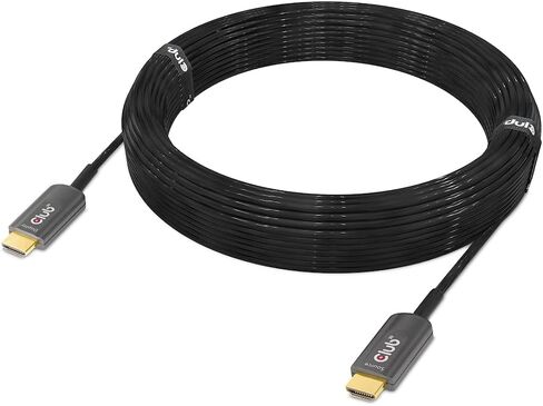Club 3D CAC-1377 Ultra High Speed HDMI 2.1 Certified 4K 120Hz 8K 60Hz M/M Active Fibert Optical Cable 15m -49.2ft in Kuwait