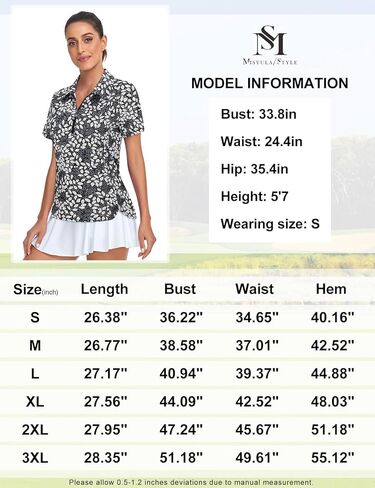 قمصان بولو جولف للسيدات من Misyula Style بسحاب ربع وأكمام قصيرة سريعة الجفاف للتمرين in Kuwait